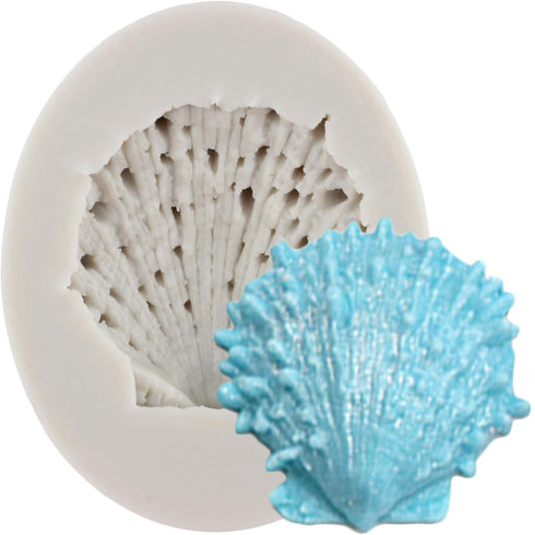 Marine Theme Cake Fondant Silicone Mold Seashell Candy Molds For Sugar Cake Decorating Cupcake Topper Chocolate Gum Paste Polymer Clay...