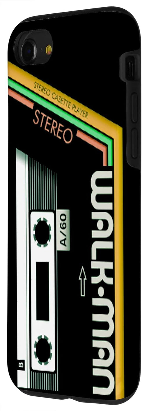 iPhone SE (2020) / 7 / 8 Vintage Walkman Retro 80s 90s Music Cassette Case...