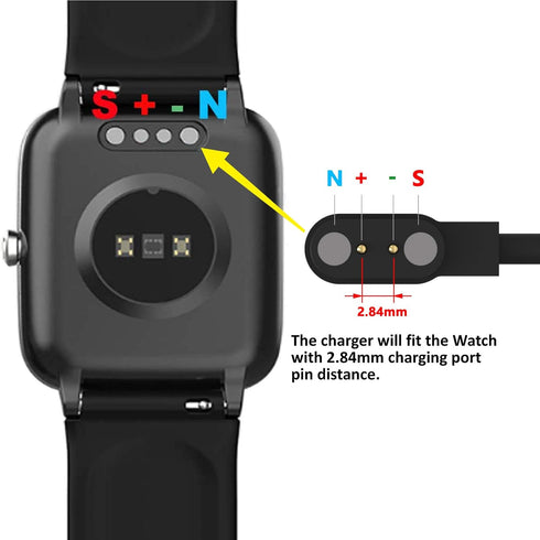RuenTech Compatible with Haulvean G39 Smart Watch Charger, Magnetic USB Charger Replacement Charging Cable for Haulvean G39 Smart Watch (One Fit)...