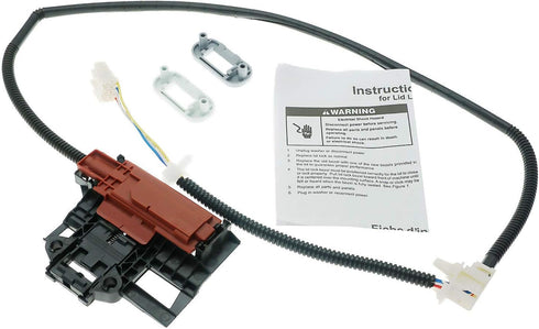 W10404050 W10238287 Lid Lock (4 Wire Switch) Compatible with Whirlpool Washers by SupHomie - Replaces Part Numbers AP5263307 PS3497627 W10744659