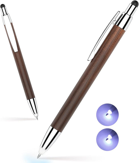 Penyeah Pen with Light Tip and Stylus, 3 in 1 Led Lighted Pen, Light Up Pens for Journaling Writing in The Dark Nice Pen Set Gift for Men Women 2 ...