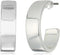 Chaps Women's Silvertone C Hoop Post Hoop Earrings...