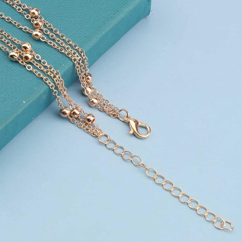 Boho Ball Barefoot Sandal Chain Gold Satellite Ankle Bracelet Toe Ring Anklet Vintage Layered Ankle Bracelet Summer Foot Chain Jewelry for Women a...