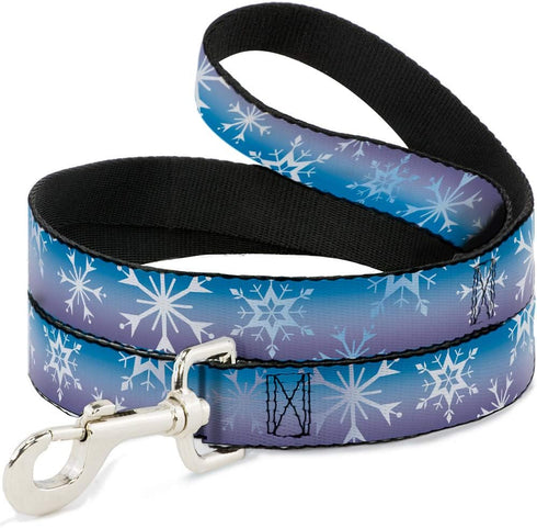 Disney Pet Leash, Dog Leash, Frozen 2 Snowflakes Blues Purples White, 4 Feet Long 1.0 Inch Wide...