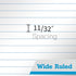 KAISA Legal Pads 8.5x11 Writing Pads Wide Ruled Notepads 8.5"x11.75" White Note Pads 40 Sheets 2 Pads,WT-MWT40W-2PAD?Made in the USA....