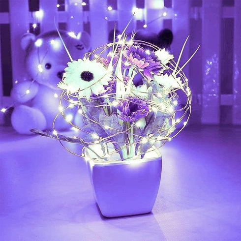 String Lights, Waterproof LED String Lights,2 Pack 20ft 60 LED Festival Decorations Crafting Battery Powered Copper Wire Starry Fairy Lights...