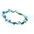 Women BOHO Flower Headband Berry Floral Crown Hair Wreath Garland Halo (Blue)...