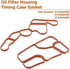 Ensun Engine Oil Filter Housing Timing Case Gasket Replacement for W203 W204 W221 2721840280, 2721840080...
