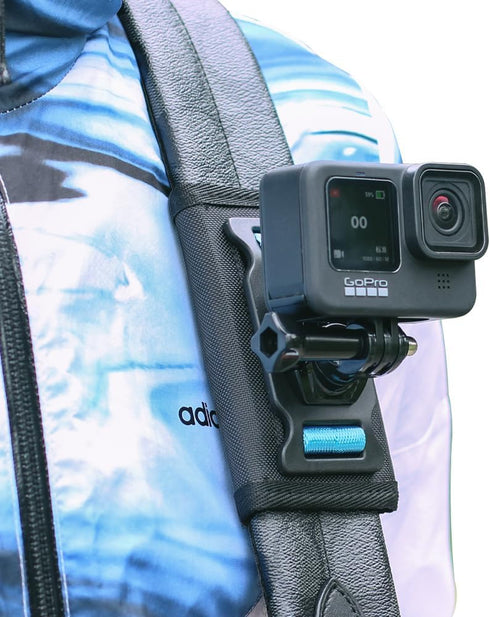 SUREWO Backpack Shoulder Strap Mount with Adjustable Shoulder Pad Compatible with GoPro Hero 12/11/10/9/8/7/6/5/4,DJI Osmo Action 4/3,AKASO/Crosst...