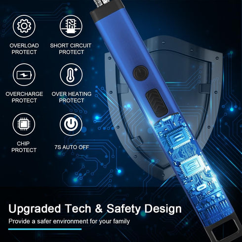 ARECTECH Lighter Candle Lighter Electric Lighter Rechargeable USB Arc Lighters for Candle Camping Fireworks Christmas Birthday Gifts with LED Ligh...