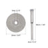uxcell 10 Pcs 22mm Diamond Cutting Wheels Cut Off Wheel with 2 Pcs Mandrels for Rotary Tool...