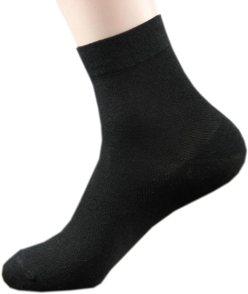 October Elf Men's Crew Ankle Thin Cotton Dress Socks - Short Athletic Socks...