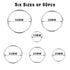 90Pcs 6 Sizes Silver Metal O Rings Multi-Purpose Heavy Duty Round Ring for Hardware Bags Belts Dog Leashes Hanging Basket DIY Craft Supplies, 15mm...