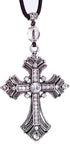 Car Pendant Metal Diamond Hanging Cross, Auto Interior Rearview Mirror Dangle, Interior Decoration Pendant...