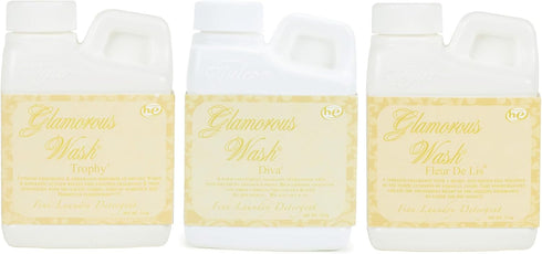 Elanze Designs Tyler Candle Glamorous and Luxurious High Efficient Wash 4 ounce Scented Fine Laundry Detergent Pack of 3; Diva, Fleur de Lis, Trop...