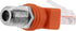 RF to RJ45 Converter Adapter, 2 Pack F Female to RJ45 Male Ethernet Adapter Coaxial Coupler Coax Straight Connector - Orange...