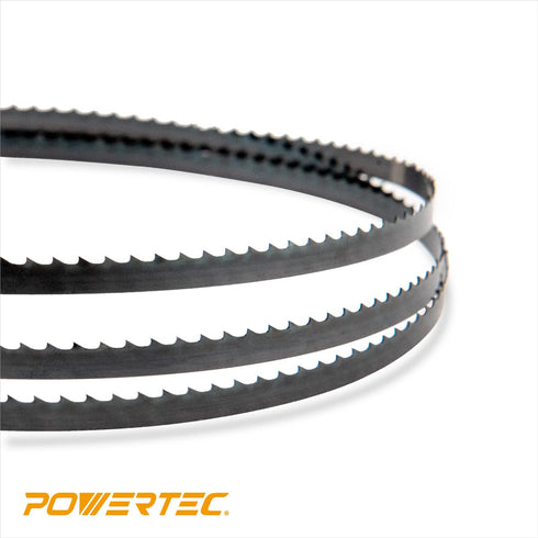POWERTEC 56-7/8 Inch Bandsaw Blades, 1/4" x 6 TPI Band Saw Blades for Sears Craftsman, Shopcraft, and Duracraft 3-Wheel Band Saw for Woodworking, ...