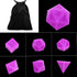 Silicone Dice, DND7PCS Piece Silicone Dice Set, with Flannelette Bag Storage Box, Suitable for Dungeons & Dragons Role-Playing and Board Games. (P...
