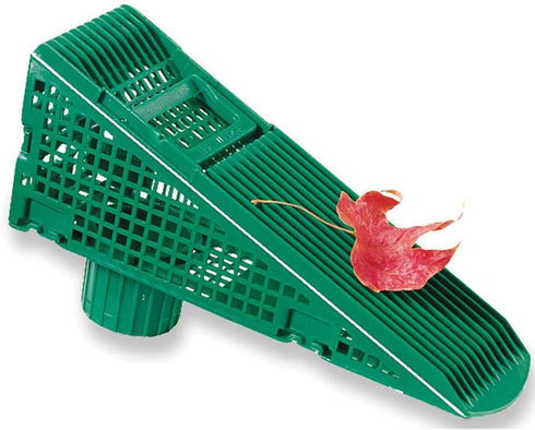 The Wedge Downspout Gutter Guard - Eliminates Downspout Pipe Clogs from Leaves and Debris - 4-Pack (Green)...