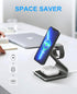 3 in 1 Wireless Charger for MagSafe, Aluminum Alloy Wireless Charging Station, Compatible with iPhone 14/13/12, Apple Watch, AirPods Pro/3/2 (Cabl...