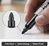 Permanent Markers Bulk, 32 Pack Black Permanent Marker Set, Fine Tip, Waterproof Markers, Premium Smear Proof Pens, Waterproof, Quick Drying, Offi...