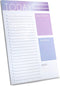 GSM Brands Daily To Do List Notepad, Trendy Ombre Design with Checklist, Don't Forget, Tomorrow and Notes Sections (7 x 10, 60 Pages)...