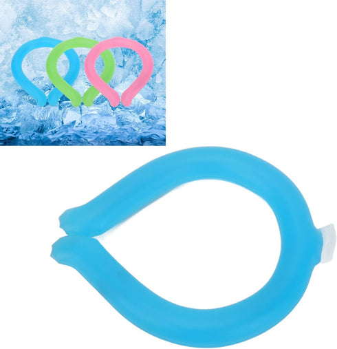 Neck Cooler,Wearable Hands Lasting Neck Cooling Tube Reusable Neck Cooling Ring Neck Cooler Tube for Summer Heat (Blue)...