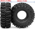 HOBBYSOUL 1.0 Mud Slingers Tires 64 * 25mm Super Soft Sticky 1.0 Crawler Tires for RC 1/24 AX24 SCX24 FCX24 1/18 TRX4M Upgrade...