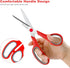 Scissors, Hnncugty 8" Scissors All Purpose Bulk Set of 6-Pack, Sharp Scissors for Office School Supplies Student Teacher Scissors Home Art Craft S...