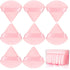 8 Pcs Cotton Powder Puff Face,JASSINS Triangle super soft for Both dry and wet Makeup Setting/Concealer/Loose and Body Powder/Foundation/Blush Mak...