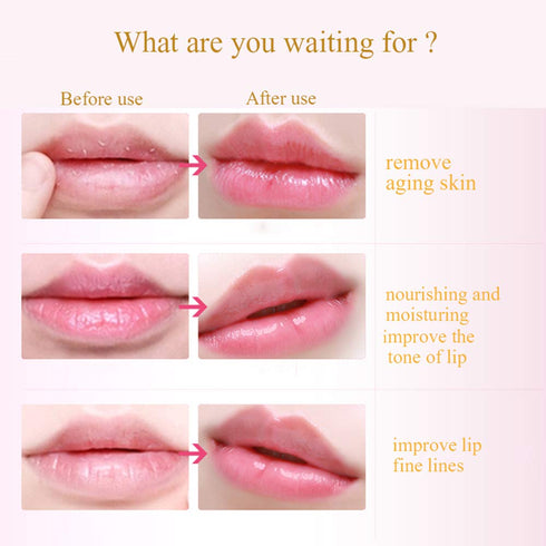 Lip Mask, 30PCS Collagen Crystal Pink Lip Care Gel Pads Treatment, Moisturizing Anti-Wrinkle Anti-Aging Firm Hydrate Lips, Remove Dead Skin Moistu...