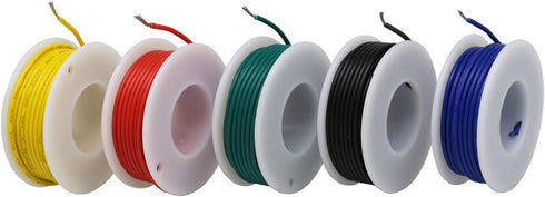 Striveday™ 30 AWG Tinned Copper Electric Wire Cable 30gauge Electrical Wires PVC Stranded Hookup Cables kit...
