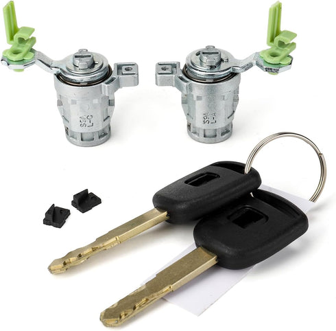 Lock Cylinder w/2 Keys Left & Right Compatible with Honda 1998-2002 Accord, 2001-2005 Civic, 1999-2004 Odyssey, 2000-2009 S2000, 72185-S9A-013...