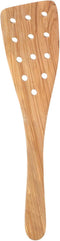Eddington Italian Olive Wood Wide Pierced Spatula, Handcrafted in Europe, 12.5-Inches...