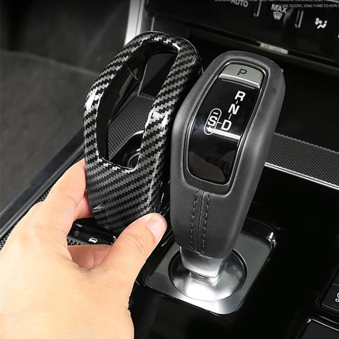 New Interior Trim Center Gear Shift Knob Cover Accessories for Land Range Rover Sport Evoque Discovery Sport 2020 2021 2022 2023 (Carbon Fiber Pri...