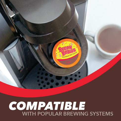 Sugar Babies Hot Cocoa Pods, Caramel Flavor, Compatible with Keurig K-Cup Brewers, 12 Count - Smooth and Creamy Caramel Cocoa Treat...