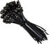 GTSE 100 Pack Of Black Screw Mount Head Zip Ties, 4" x 0.1", Zip Ties With Screw Hole...
