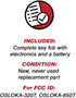KeylessOption Keyless Entry Remote Alarm Car Key Fob for Hyundai Tucson OSLOKA-320T (Pack of 2)...