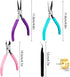3Pcs Jewelry Pliers Jewelry Making Pliers Tools Kit with Needle Nose Pliers/Round Nose Pliers/Chain Nose Pliers Wire Cutters for Wire Wrapping Ear...