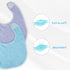 Vicloon Baby Bibs, 8Pcs Terry Bib Set, Baby Bibs for Girls & Boys, Terry Drool Cotton Bibs Waterproof Protection, Adjustable Hook-&-Loop Closure, ...