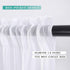 MIULEE Window Valance Half Sheer Curtains Rod Pocket Voile Drapes Extra Wide for Small Window Kitchen Cafe One Panel 60 x 18 Inch White...