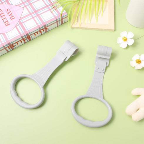 ibasenice Baby Pull up Rings, Baby Standing Walker Crib Tool Ring Pair of Universal Ring Baby playpen Crib Hook Baby Toy Bed Ring Help Baby Stand ...