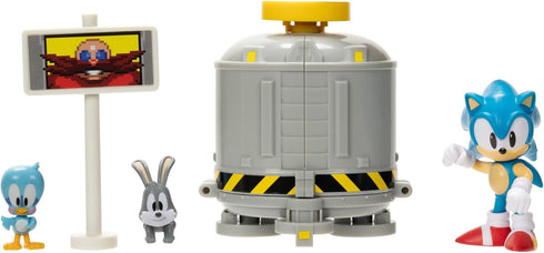 Sonic The Hedgehog 2.5" Level Clear Diorama with Sonic, flicky & Pocky...