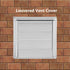 Hoponew Vent Cover Louvered Dryer Air Vent Cap Stainless Steel External Wall Air Vent Square Extractor Fan Outlet Weather Proof Pest Guard Exhaust Outlet