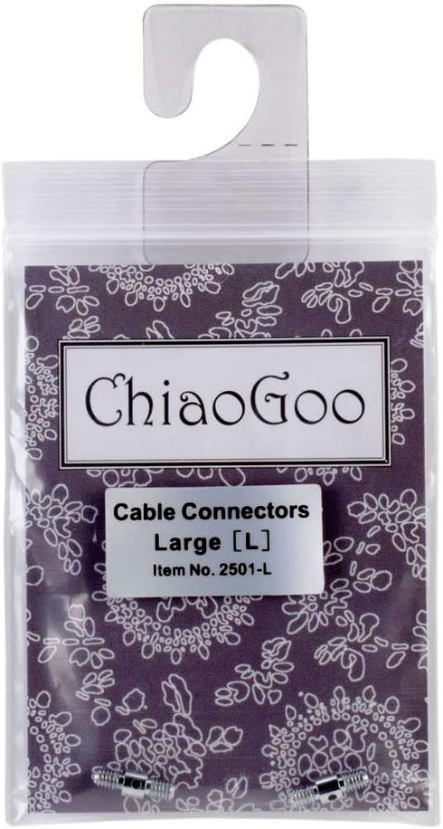 ChiaoGoo Cable Connectors for Spin or Twist Interchangeable Large Knitting Needle Set 2501-L...