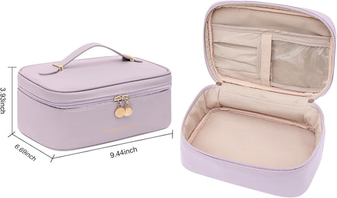 Portable Women Makeup Bag,Travel Toiletry Bag,Skincare Cosmetic Bag,Toiletries Organizer Storage Bag...