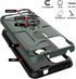 for T-Mobile Revvl 5G Case with 2 Tempered Glass Screen Protector, Full Body Hybrid Hard PC Soft TPU Rotating Kickstand Ring Military Grade Shockp...