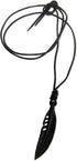 NOVICA Artisan Handcrafted Crow Feather Necklace | Men's Leather Pendant Necklace | Cord Necklace with Carved Pendant | Leather Adjustable Necklac...