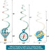 30CT Travel Themed Hanging Swirl Decorations Adventure Awaits Bon Voyage Farewell Retirement Themed Party Around The World Wedding Shower Party Ce...