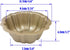 Carbon Steel Mini Bundt Cake Pans, 4 Inch Metal Nonstick Fluted Cake Pan, 4Pcs Kugelhopf Mould for Baking Buntcake Bundtlet Bavarois Cupcake Brown...